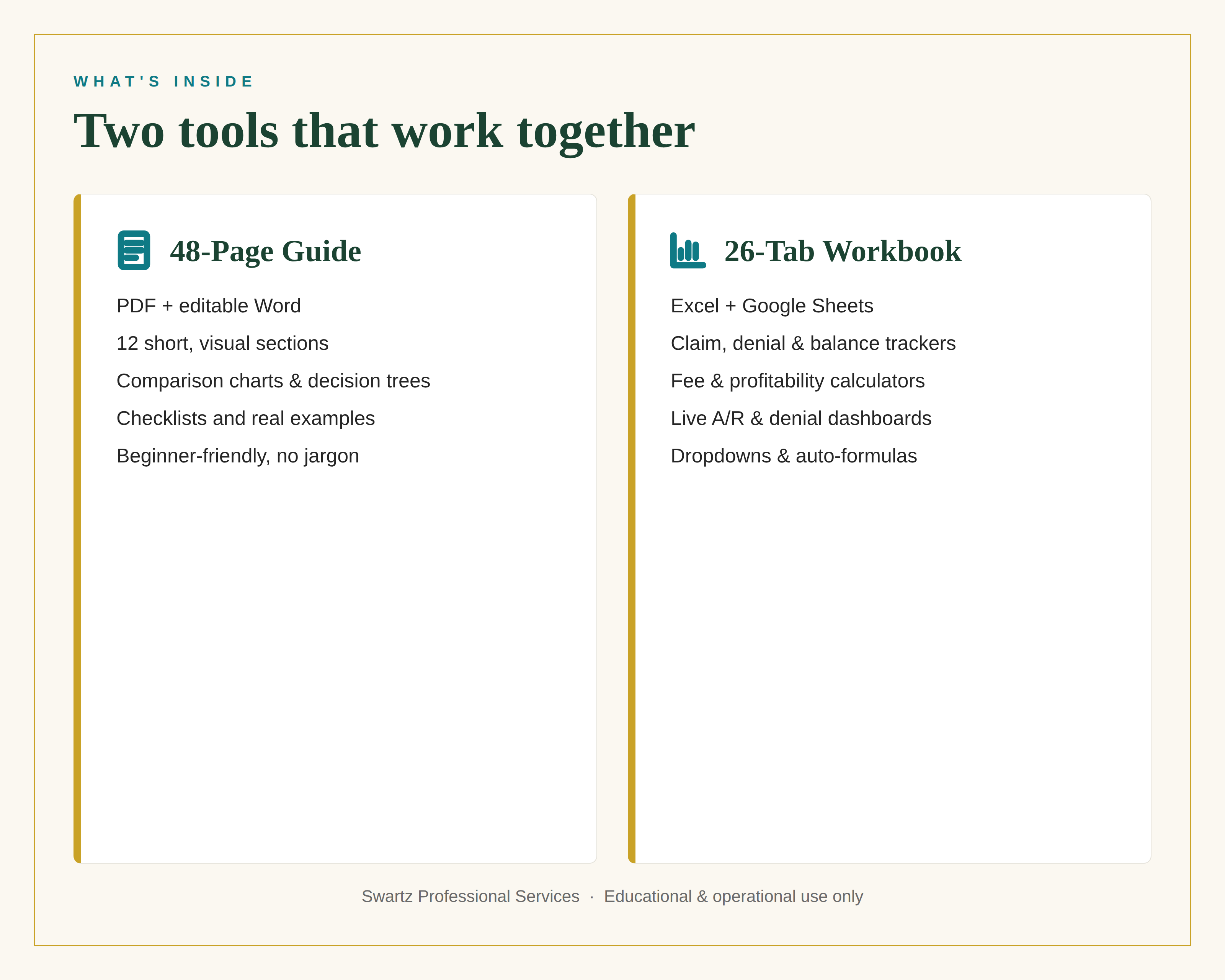 The Outpatient Behavioral Health Billing Toolkit — Coding, Claims, Denials & Fee-Setting Guide + 26-Tab Workbook