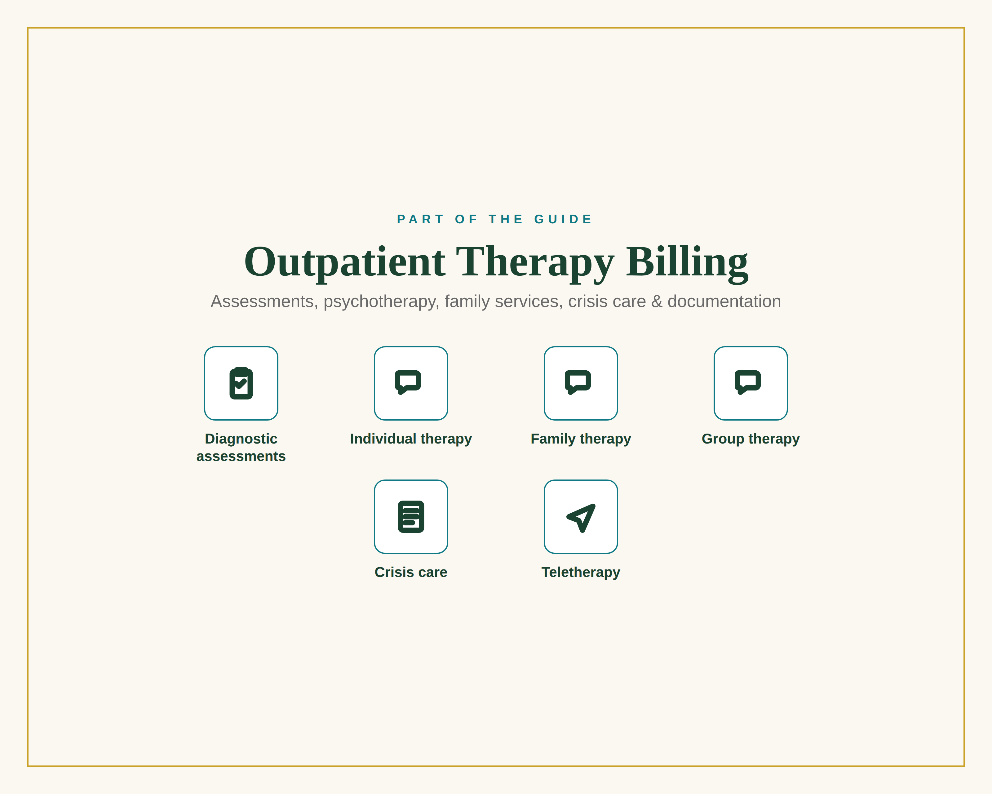 The Outpatient Behavioral Health Billing Toolkit — Coding, Claims, Denials & Fee-Setting Guide + 26-Tab Workbook