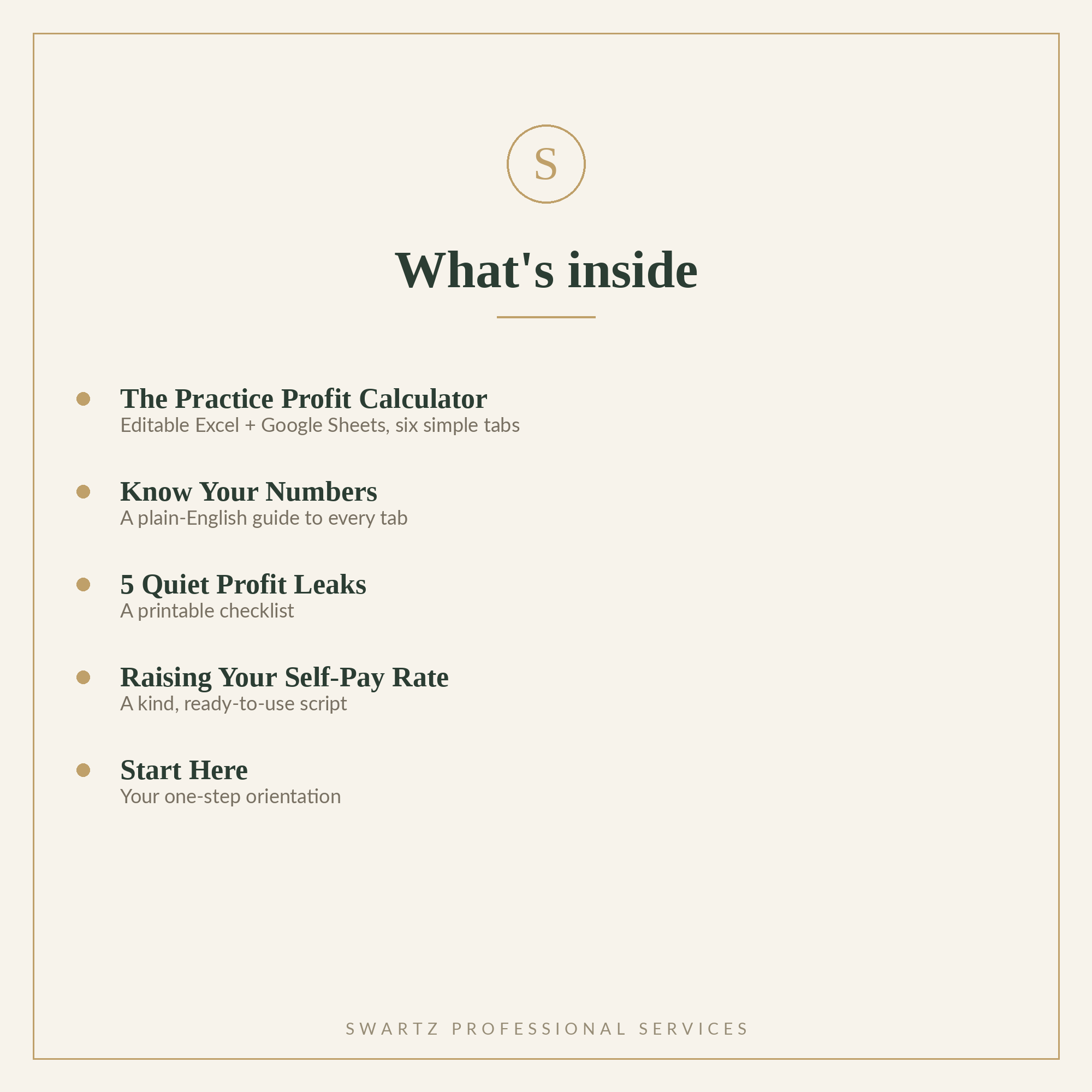 The Practice Profit Toolkit